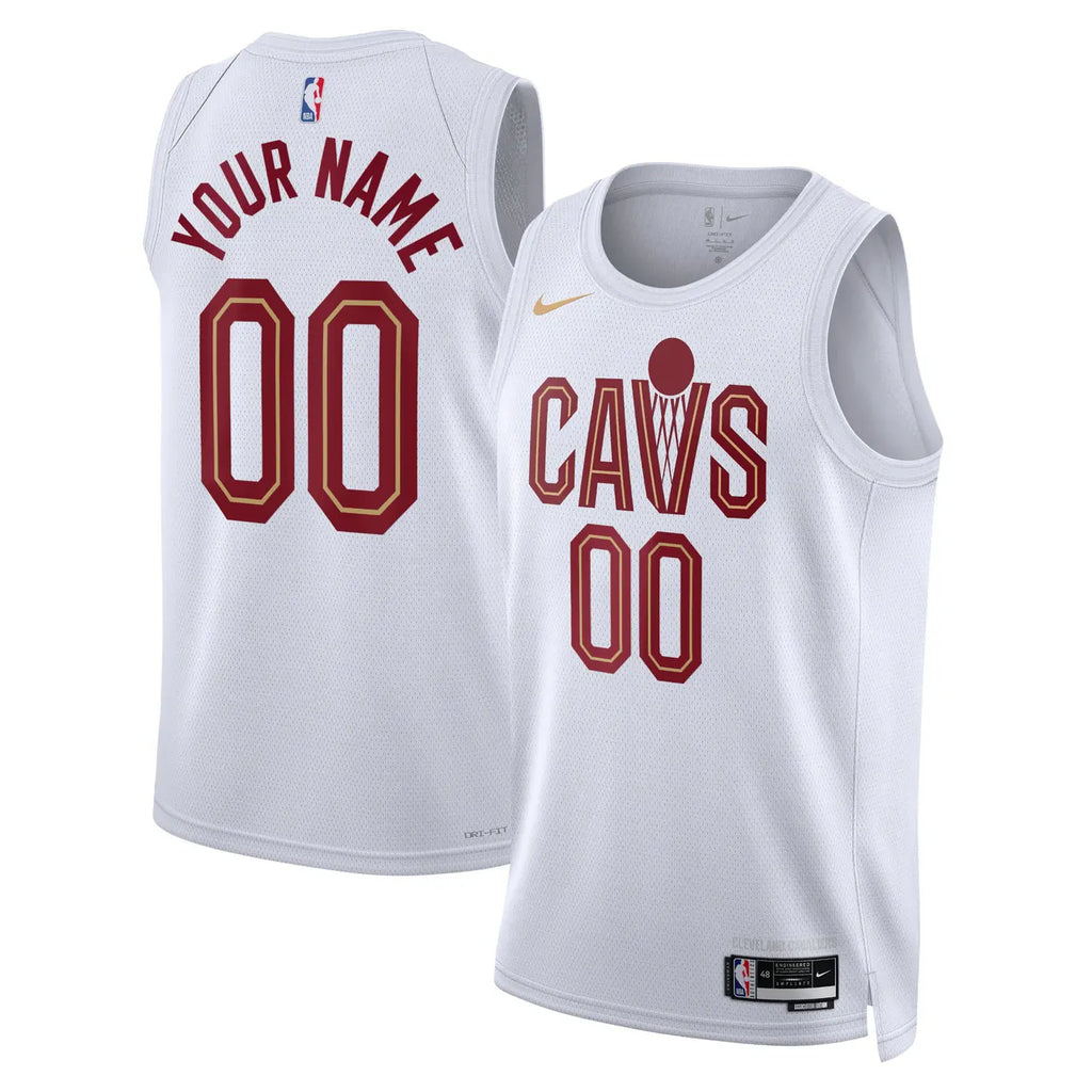 nike Cavaliers White Custom Jersey