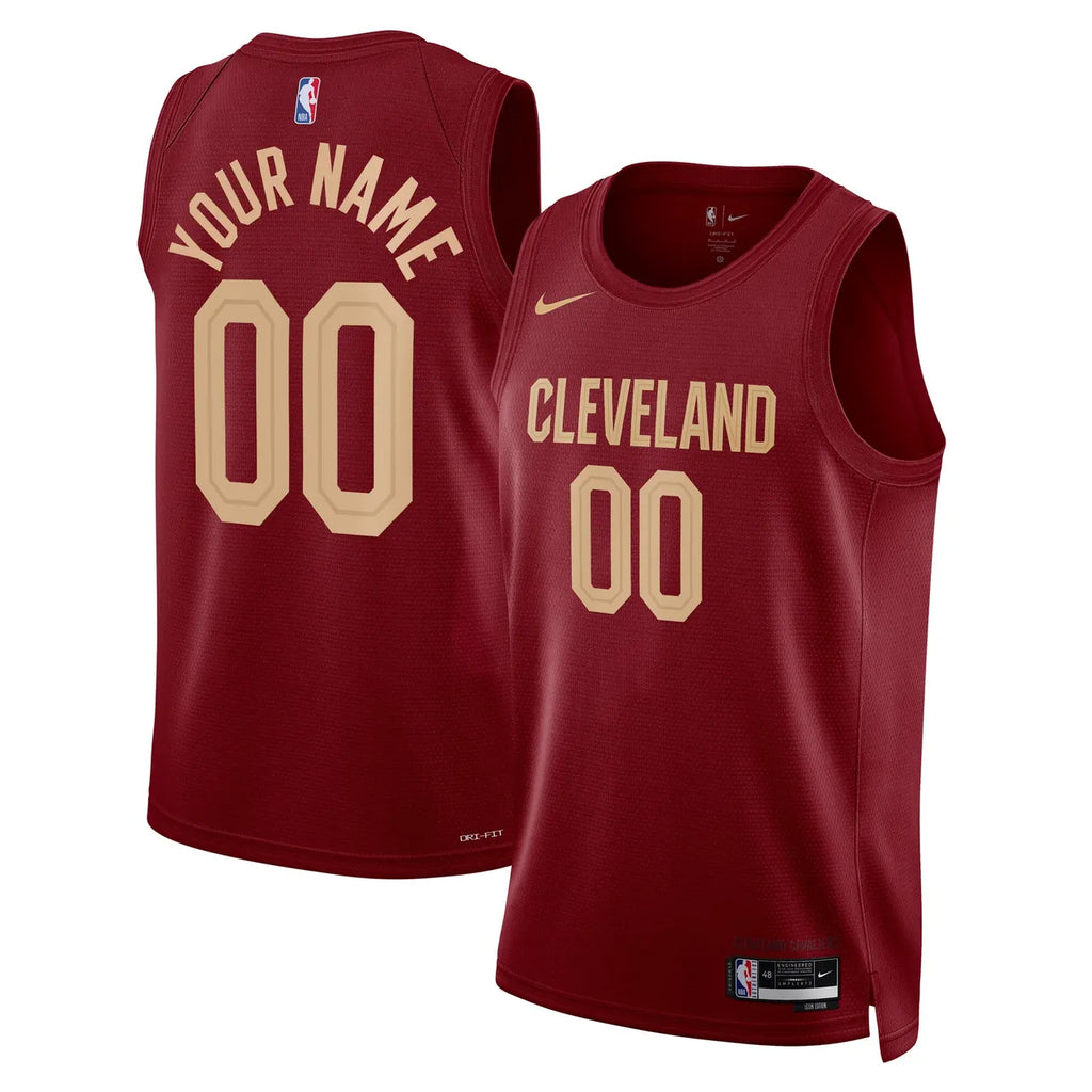 Cavaliers Maroon Custom Jersey nike