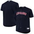 mlb Majestic Cleveland Navy Jersey