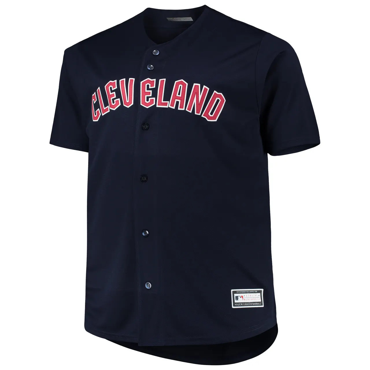 mlb Majestic Cleveland Navy Jersey - Hình 3
