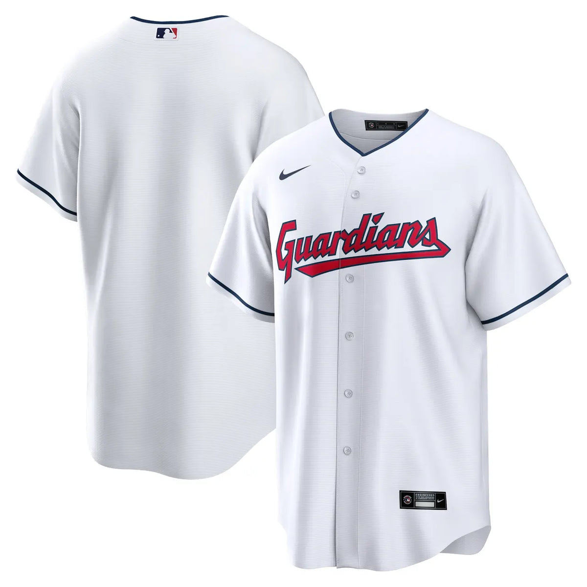 nike mlb Guardians White Home Jersey