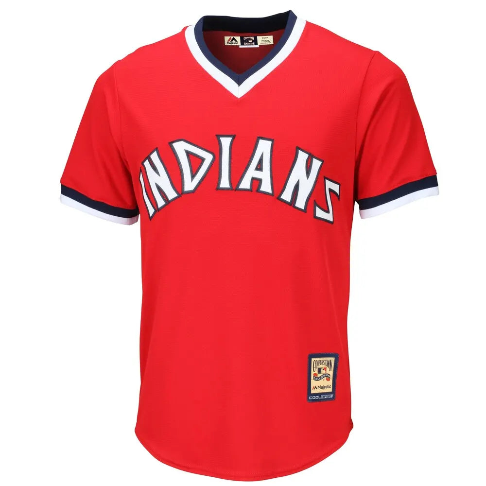 Indians Cooperstown Red Jersey