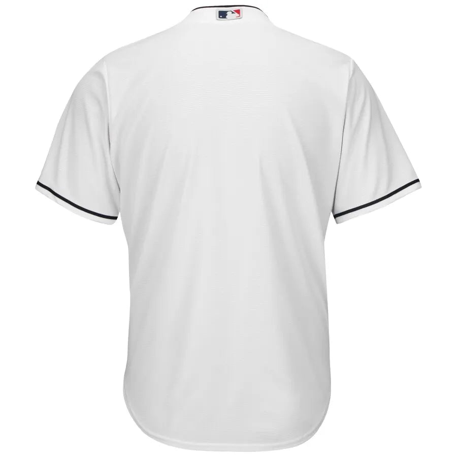 majestic Indians White Home Jersey - Hình 2