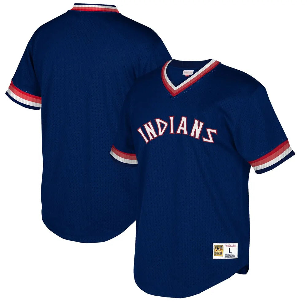 Indians Navy Cooperstown Jersey