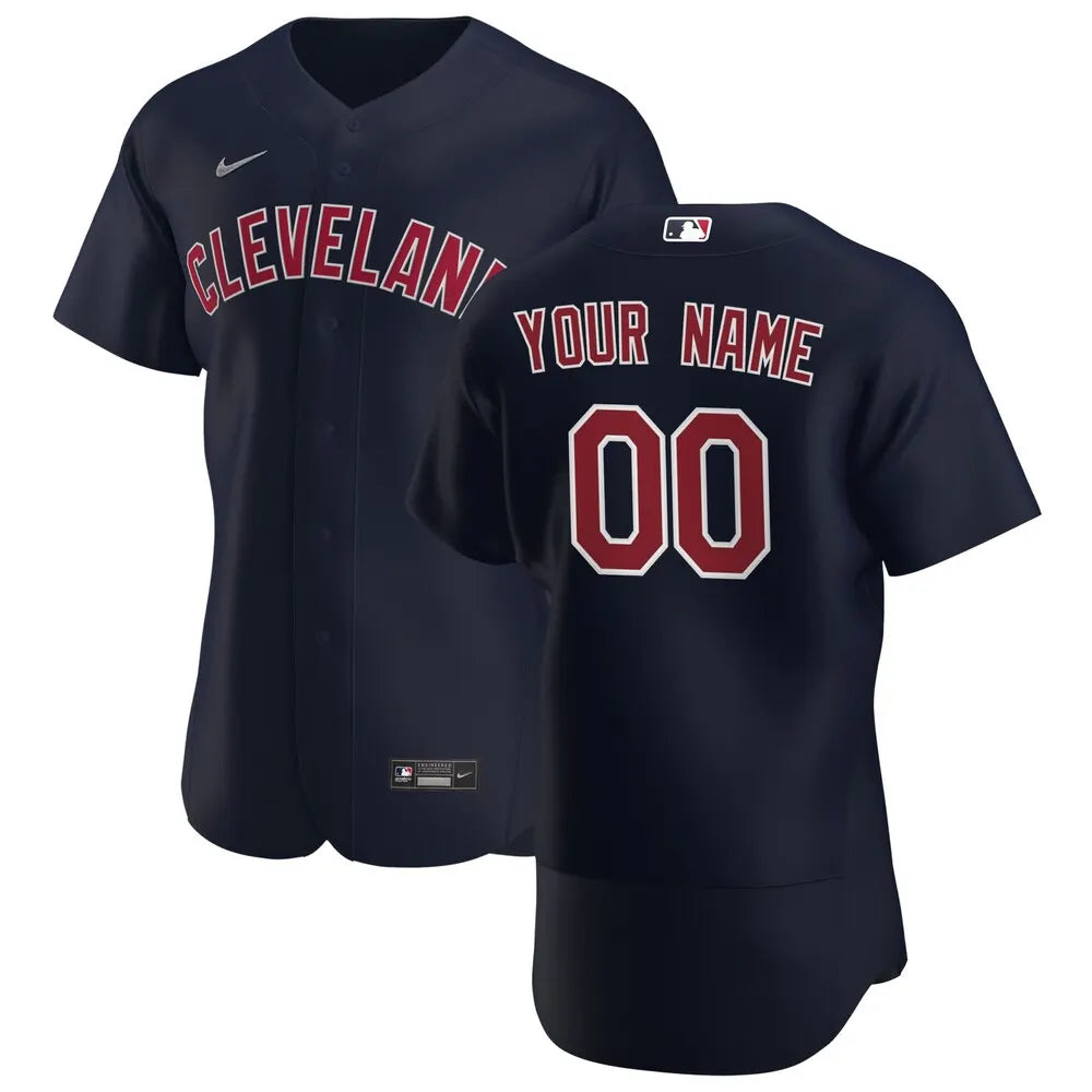 nike Cleveland Guardians Navy Custom Jersey