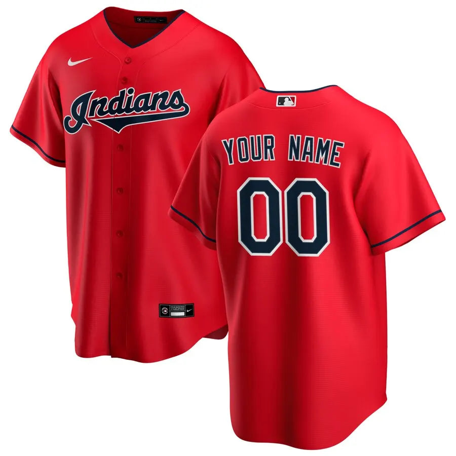 Indians Red Custom Jersey