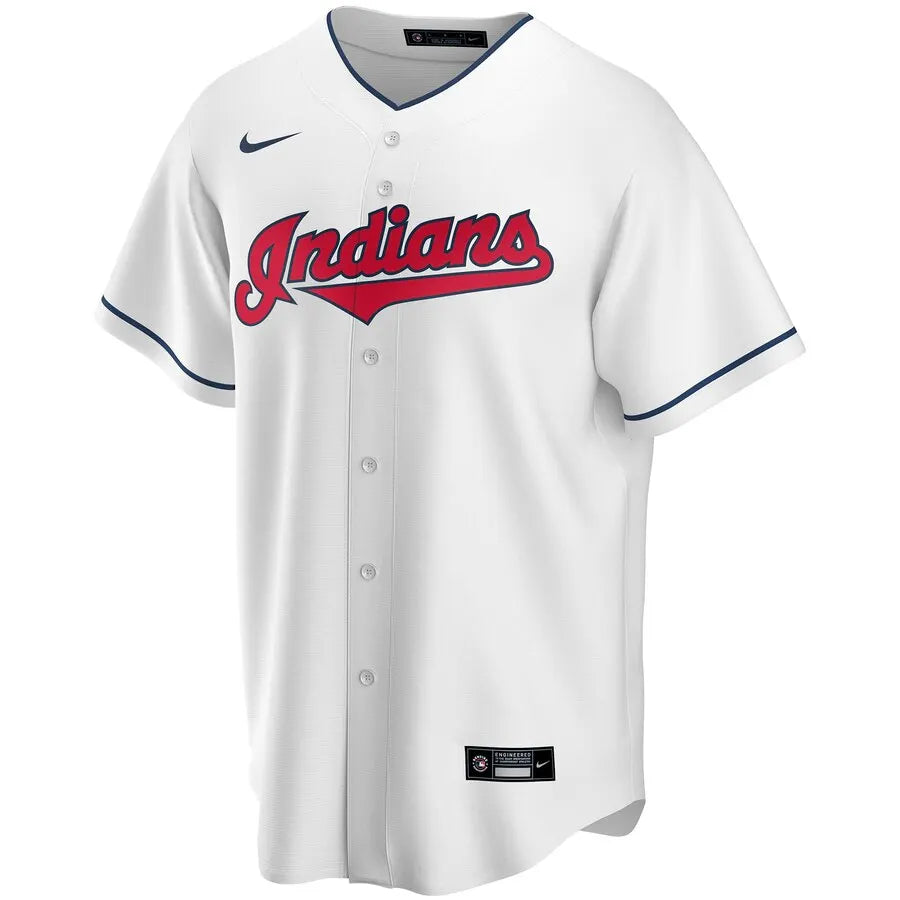 nike Indians White Custom Jersey - Hình 2