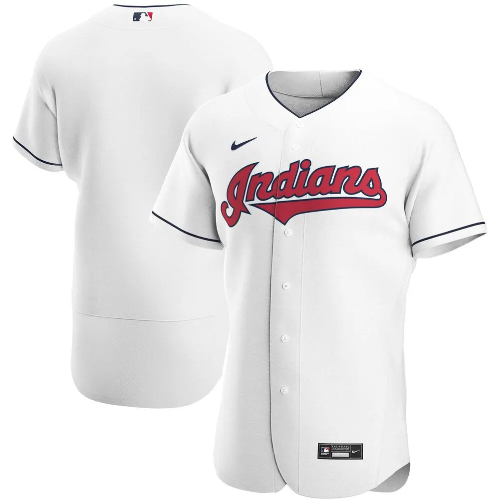 Nike Indians White Home Jersey