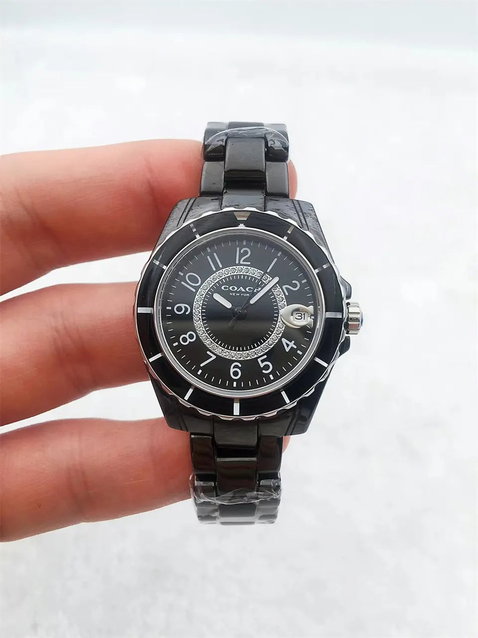 Coach Ceramic Diamond Watch