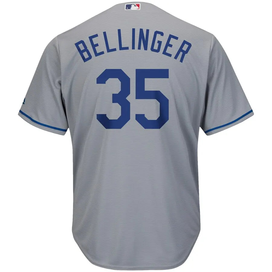 majestic Bellinger Dodgers Gray Jersey - Hình 3