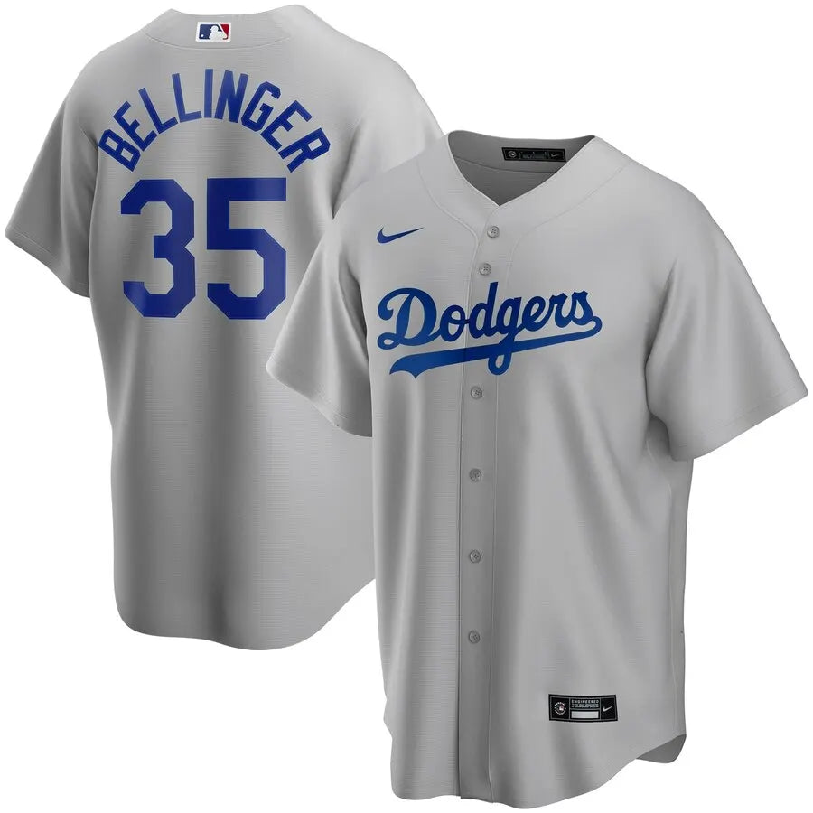 Bellinger #35 Dodgers Gray Jersey