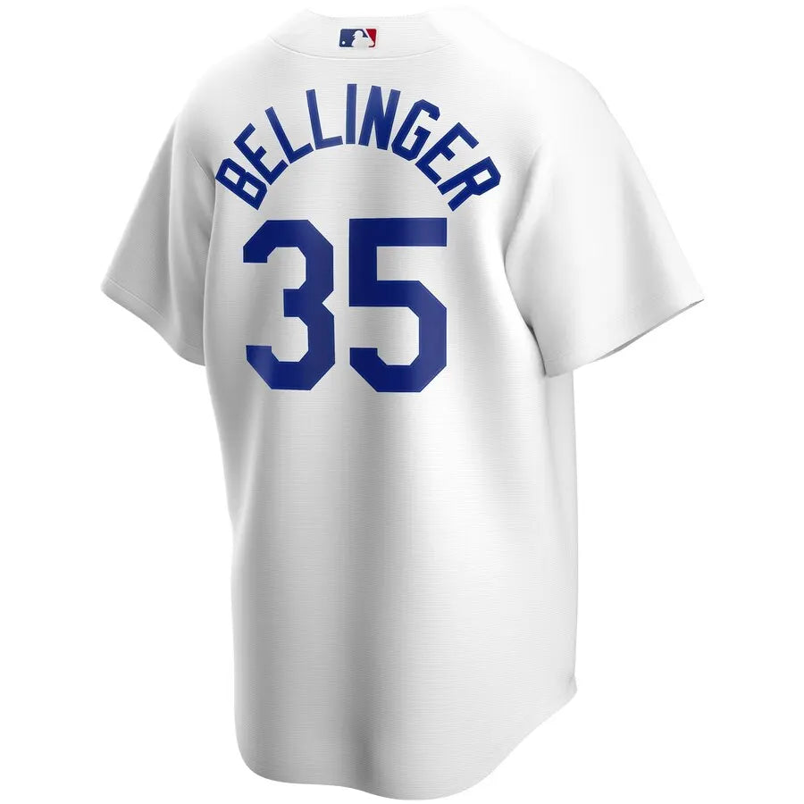 Bellinger Dodgers White Jersey - Hình 3
