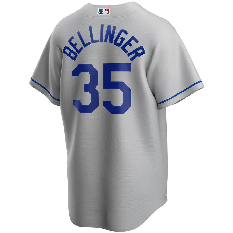 nike Bellinger Dodgers Gray Jersey - Hình 3