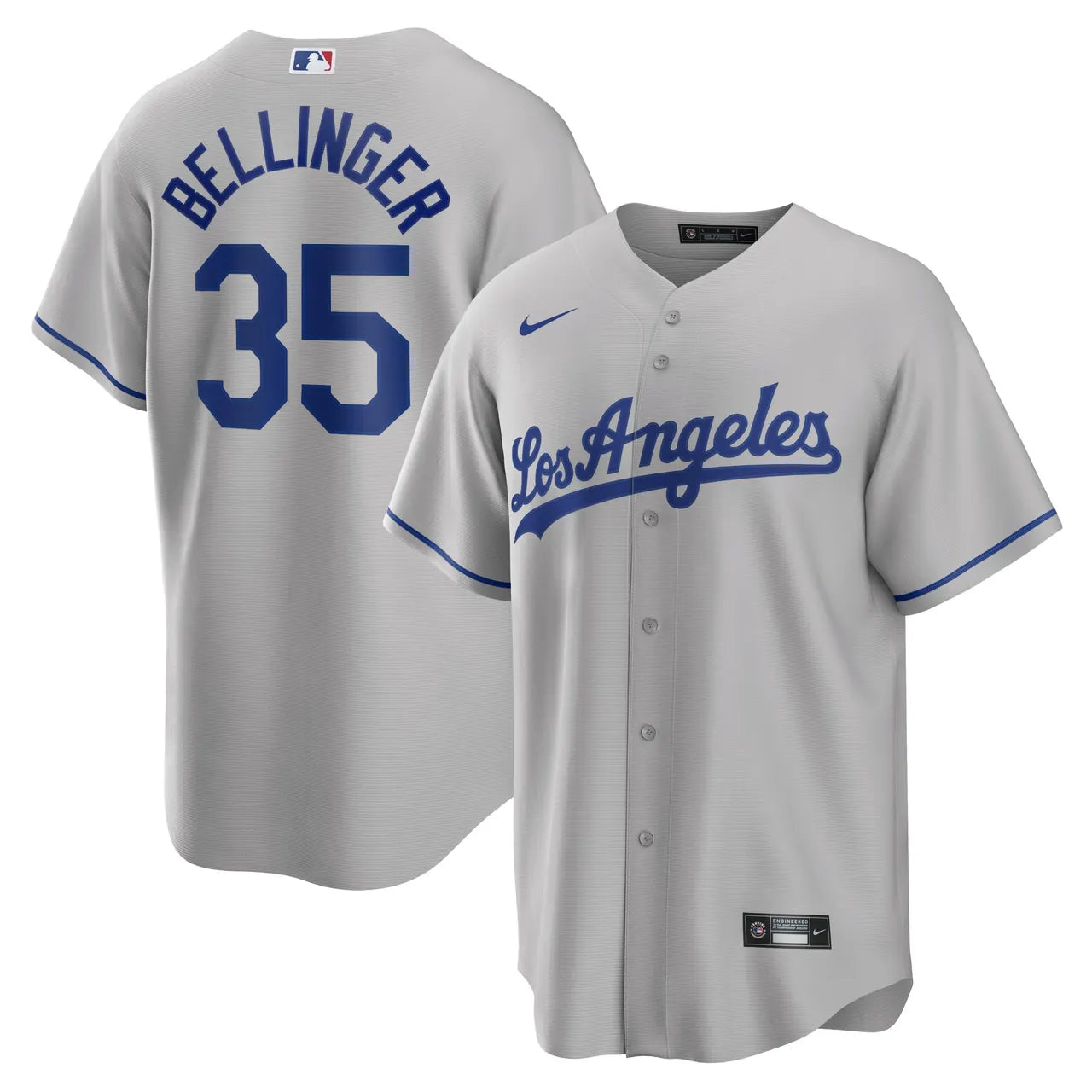 Bellinger Dodgers Gray Jersey