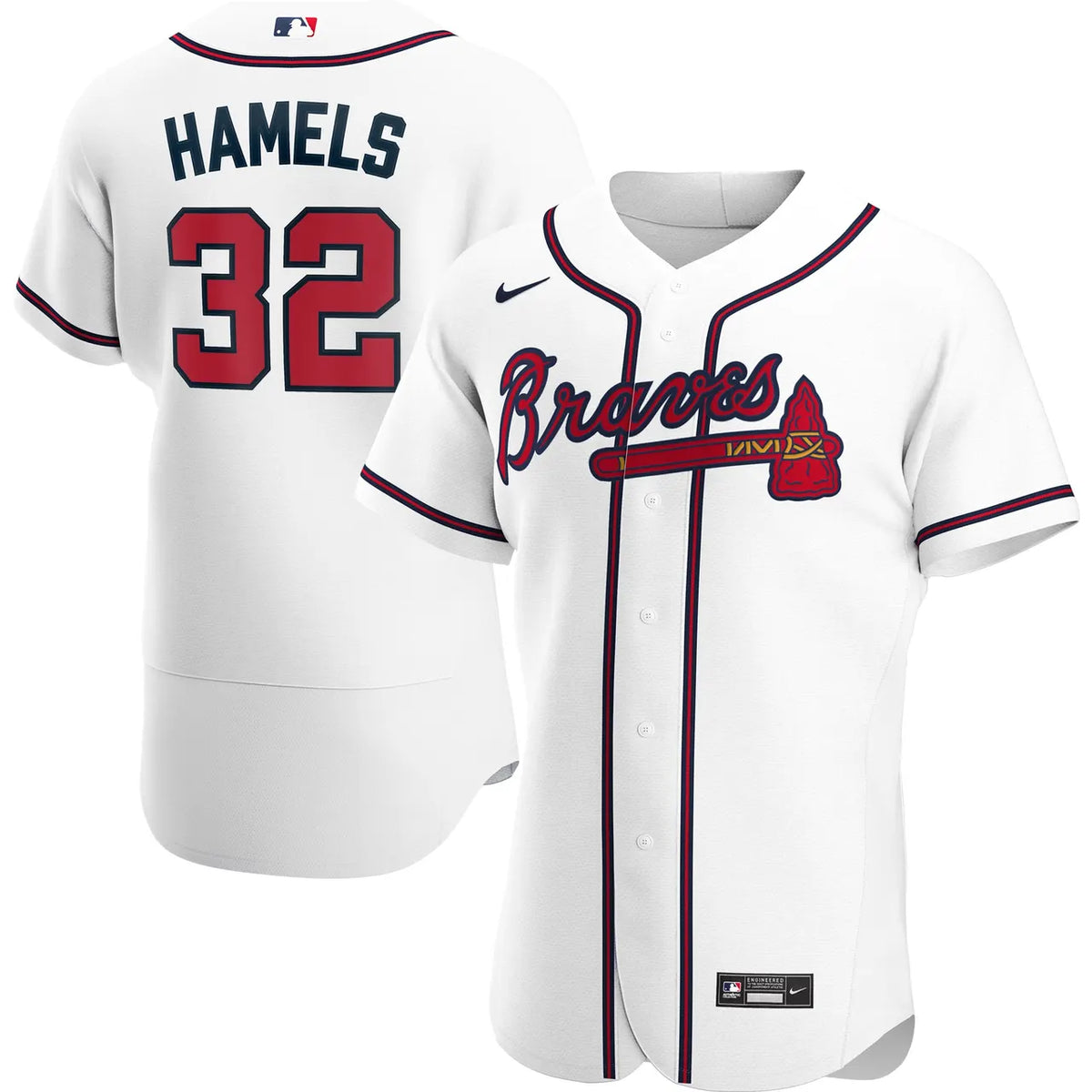 Hamel's Braves White Jersey