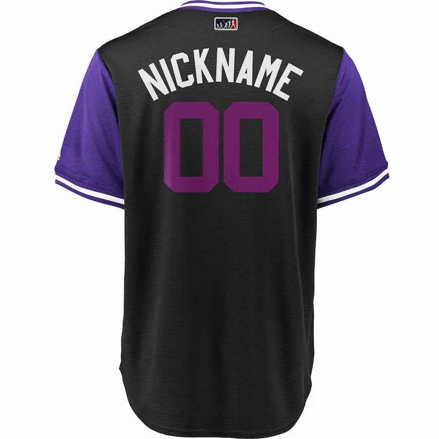 Majestic Rockies Black Jersey alternate - Hình 2