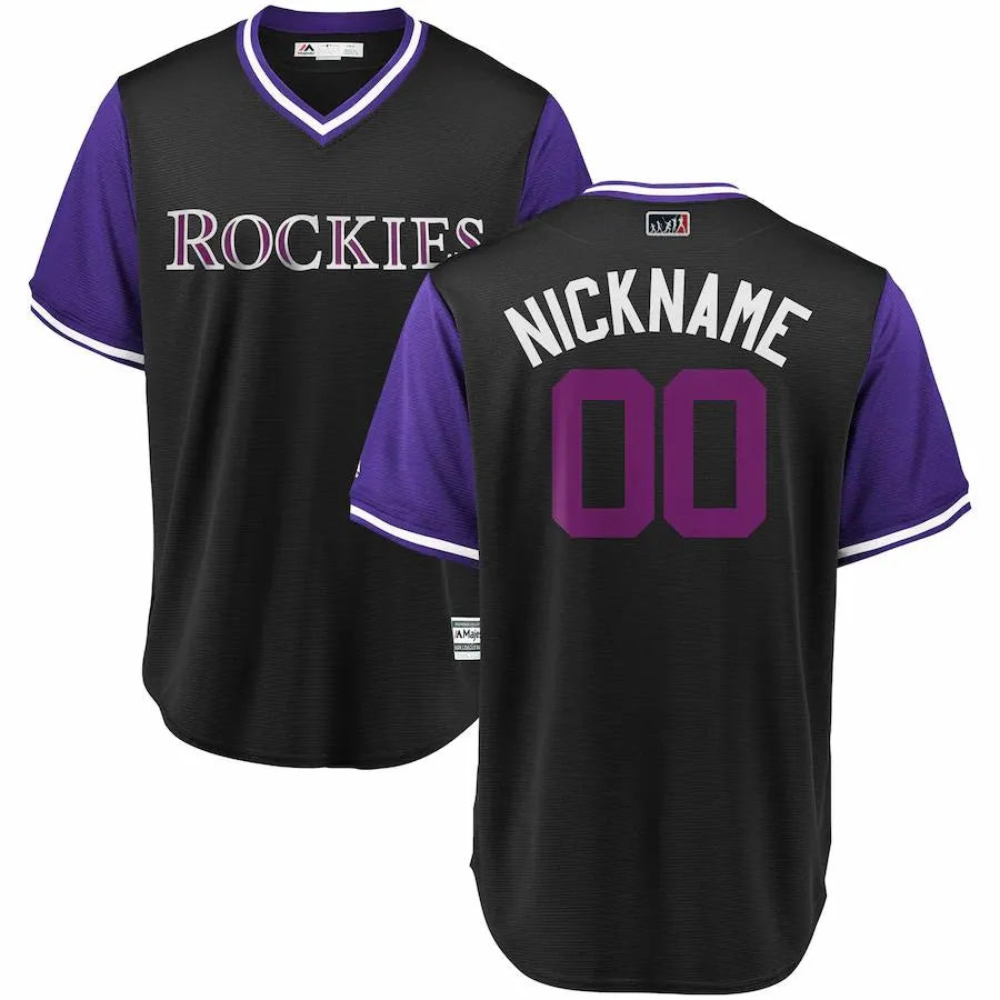 Majestic Rockies Black Jersey alternate