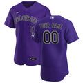nike personalized Rockies Purple Custom Jersey
