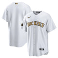 Rockies Gold Trim White Jersey