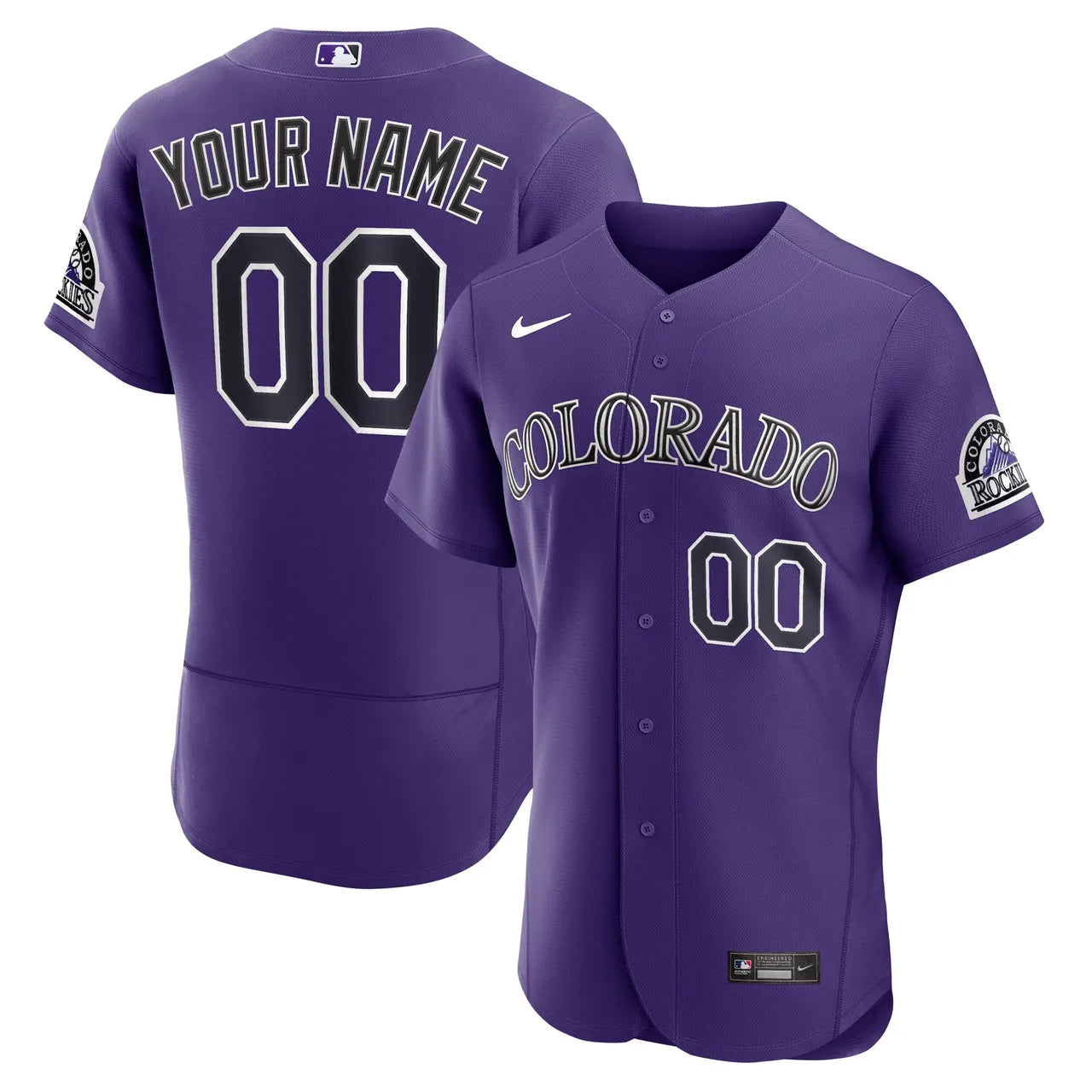 Rockies Purple Custom Jersey nike