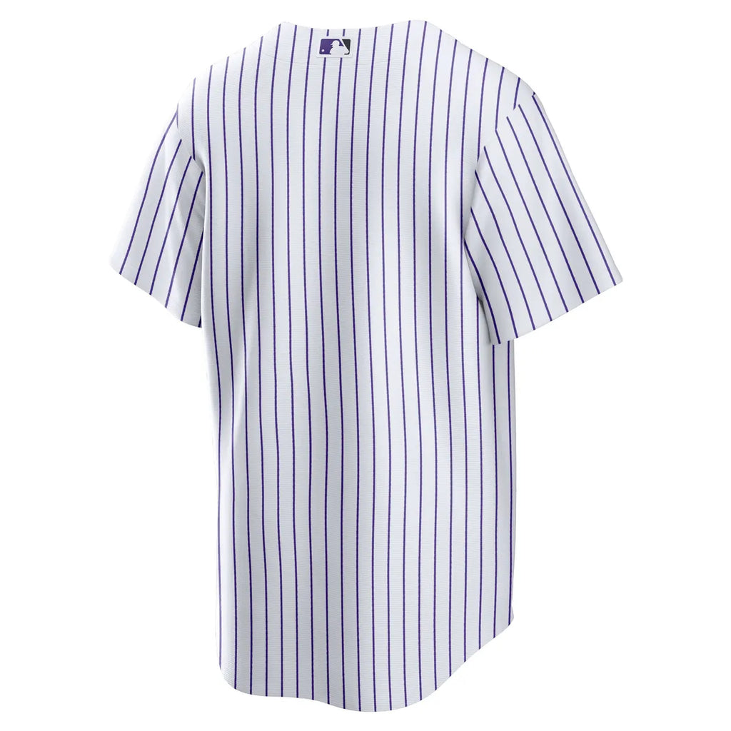 Rockies White Pinstripe Jersey nike - Hình 4