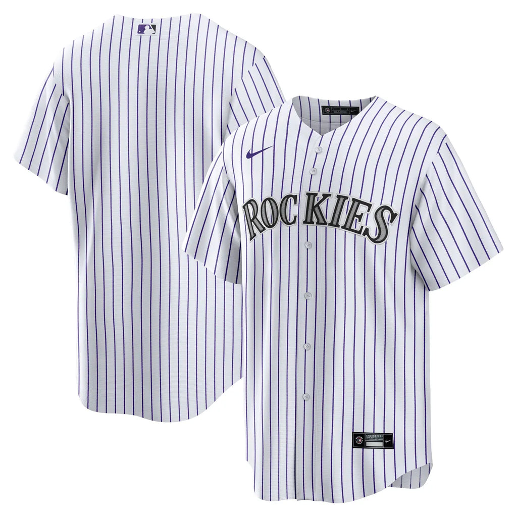 Rockies White Pinstripe Jersey nike