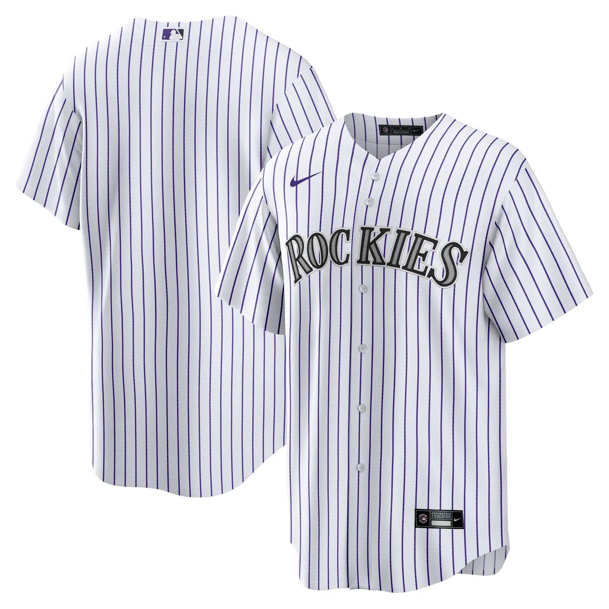 Rockies White Pinstripe Jersey nike
