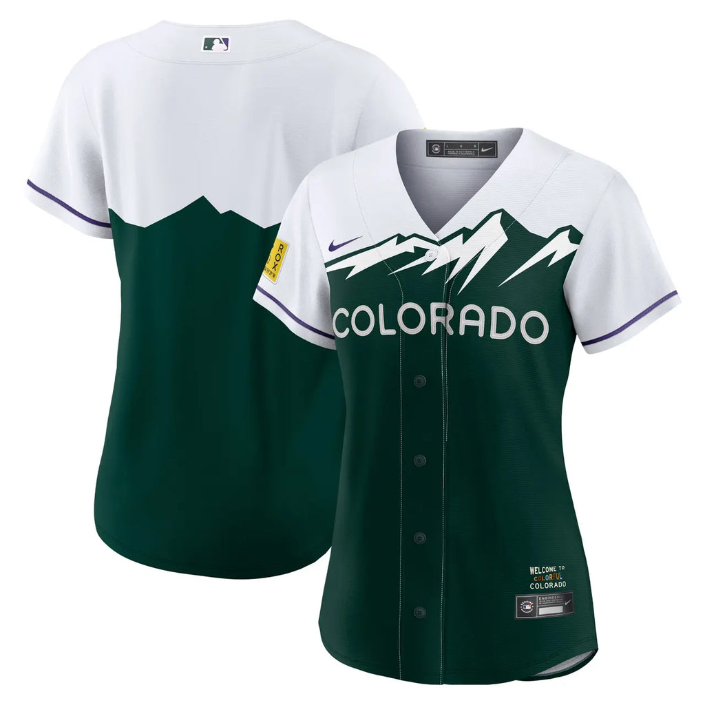 nike Rockies Green Alternate Jersey - Hình 2