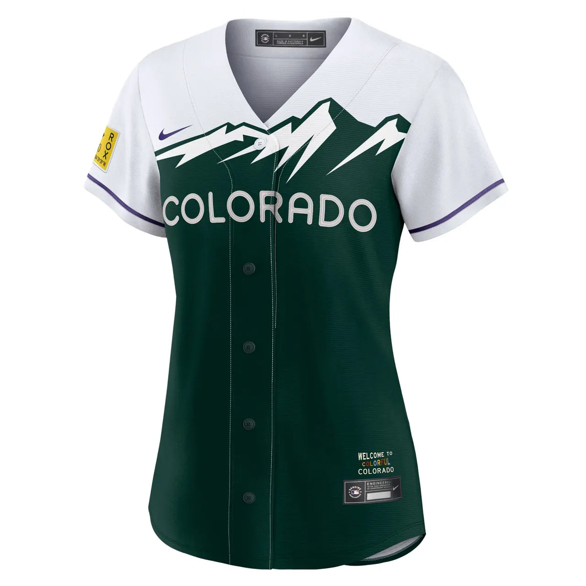 nike Rockies Green Alternate Jersey - Hình 3