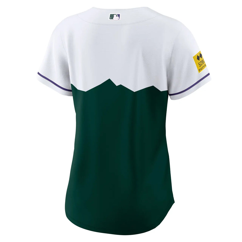 nike Rockies Green Alternate Jersey - Hình 4