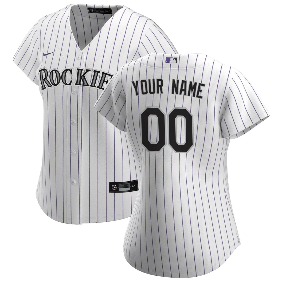 nike Rockies Purple Pinstripe Jersey