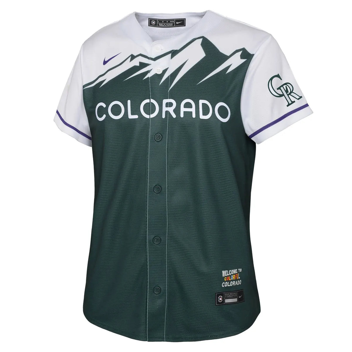 forest Nike Rockies City Connect Jersey - Hình 3