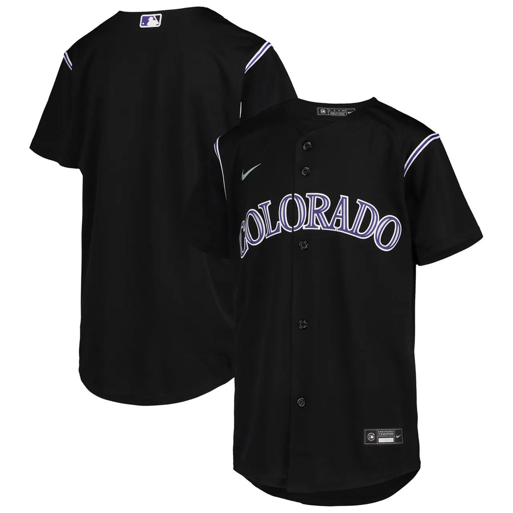 Rockies Black Alternate Jersey - Hình 2