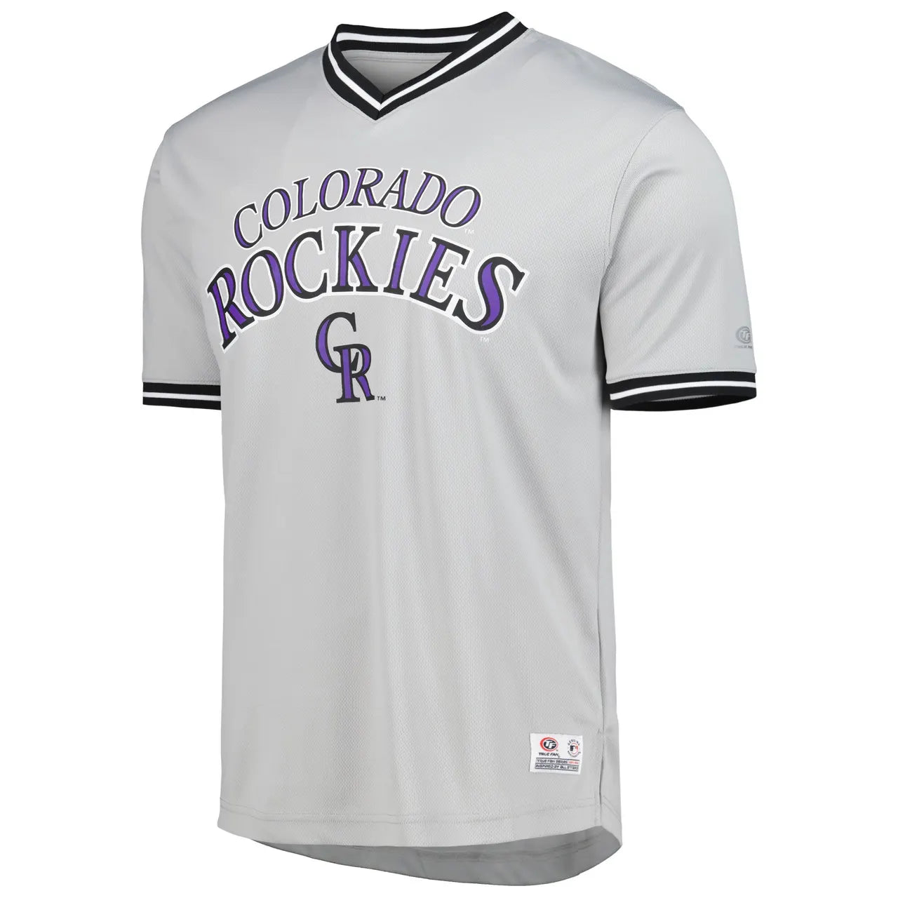 Rockies Gray V-Neck Jersey - Hình 3