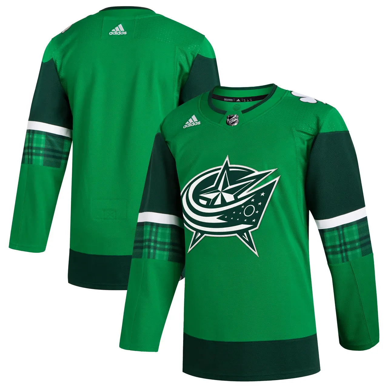 Blue Jackets Green Jersey