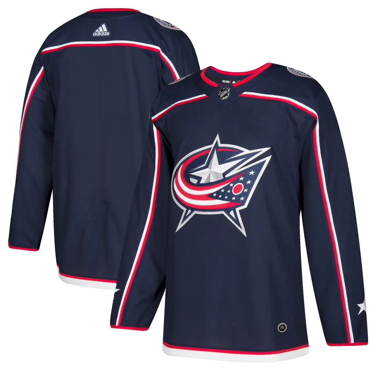 adidas Blue Jackets Navy Jersey - Hình 2