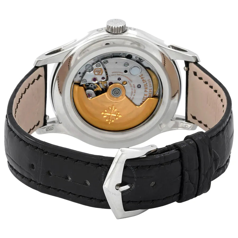 Patek Philippe Black Dial Leather complications - Hình 3