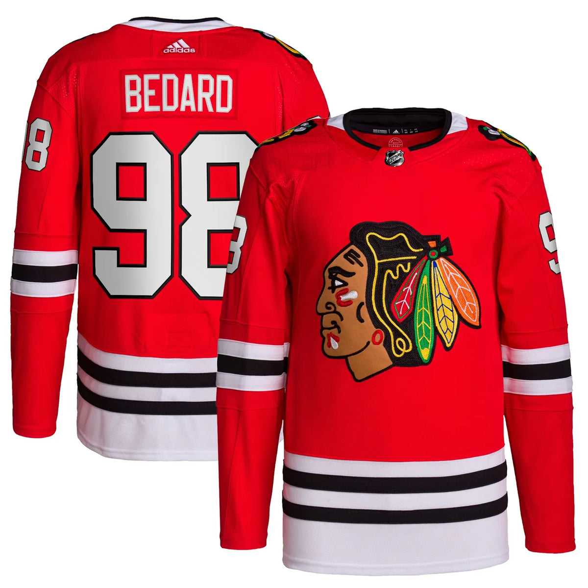 Adidas Bedard Blackhawks Jersey
