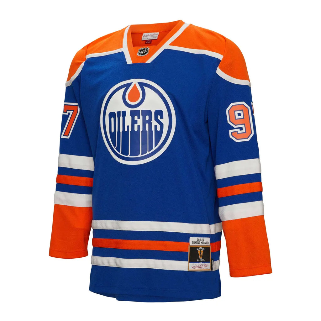 mitchell McDavid Oilers Blue Jersey - Hình 3