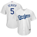 majestic Seager #5 Dodgers White Jersey
