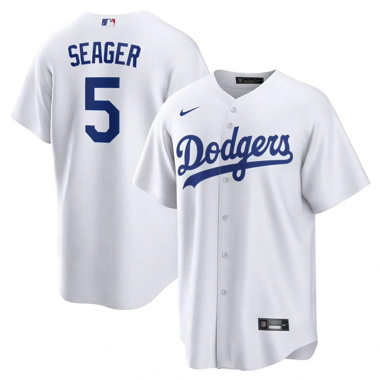 home Nike Seager Dodgers White Jersey