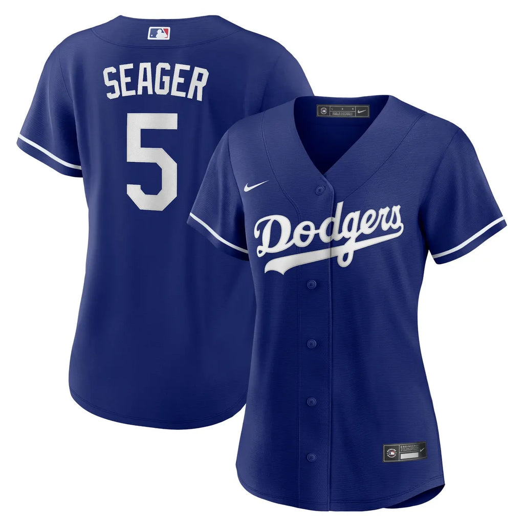 Seager #5 Dodgers Blue Jersey - Hình 2
