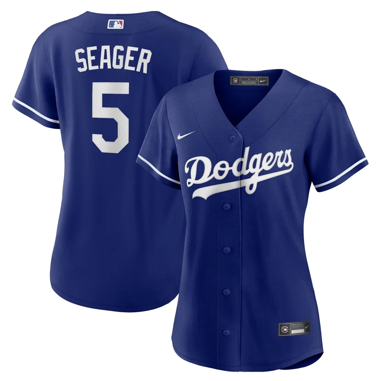 Seager #5 Dodgers Blue Jersey - Hình 2