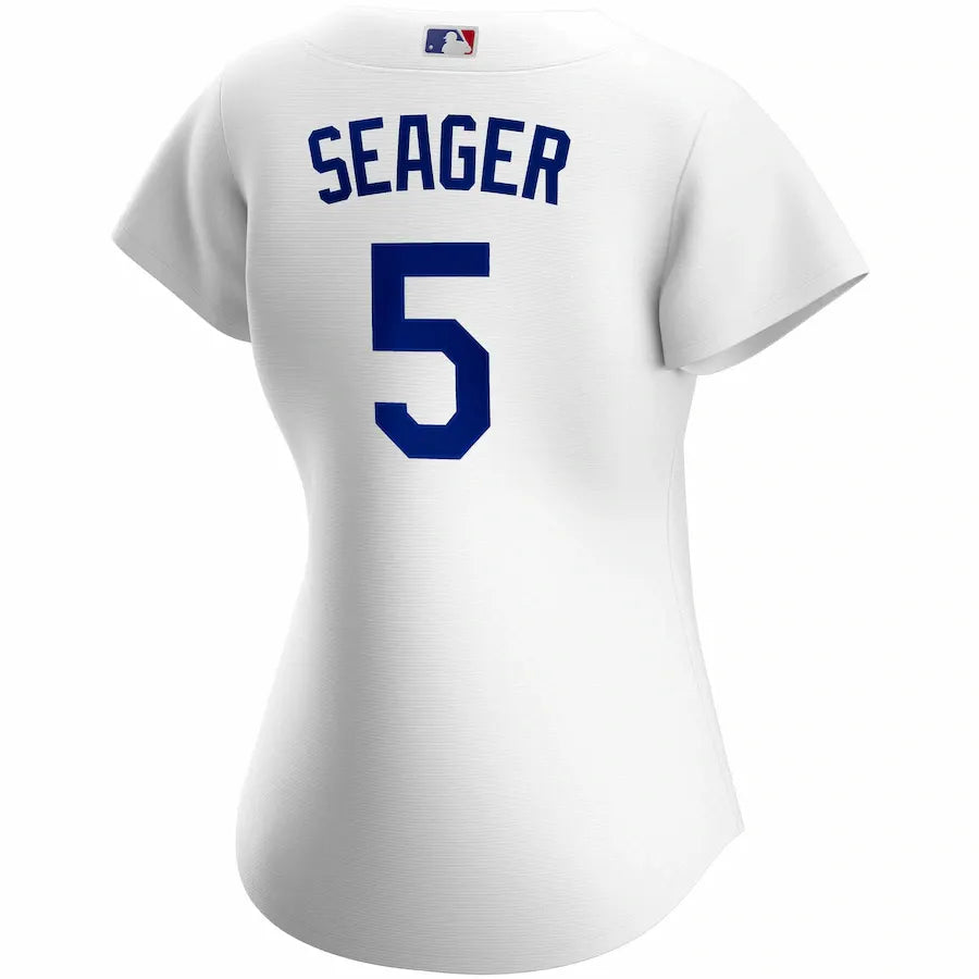 Seager Dodgers White Jersey - Hình 3