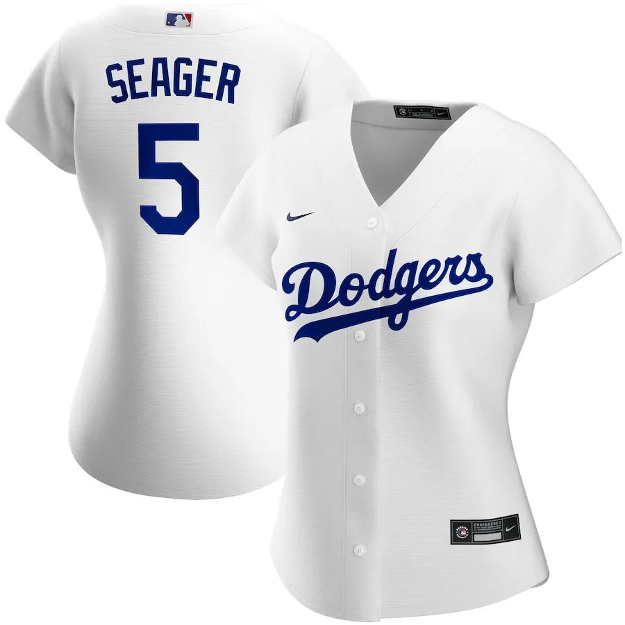 Seager Dodgers White Jersey