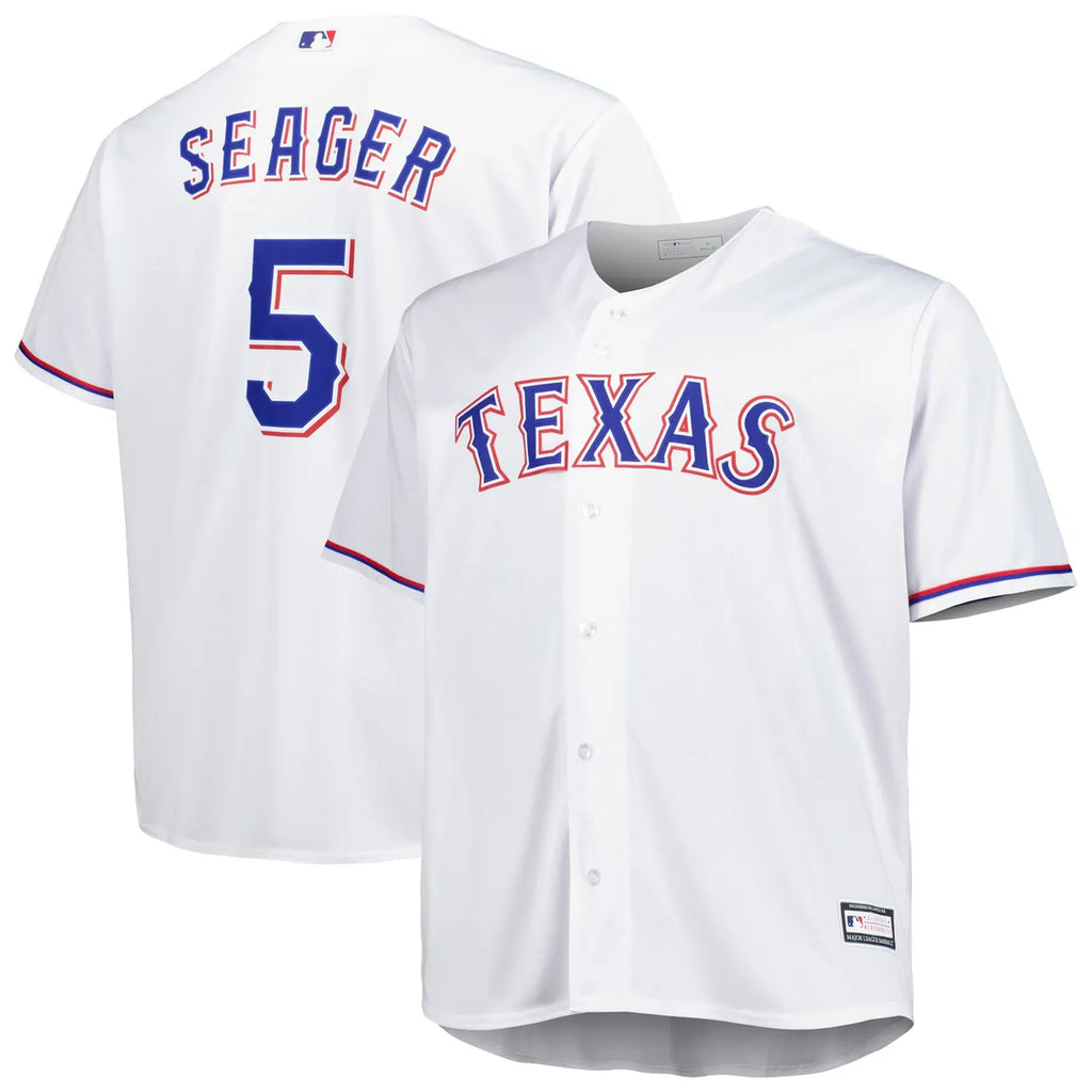 Seager Rangers Majestic Jersey