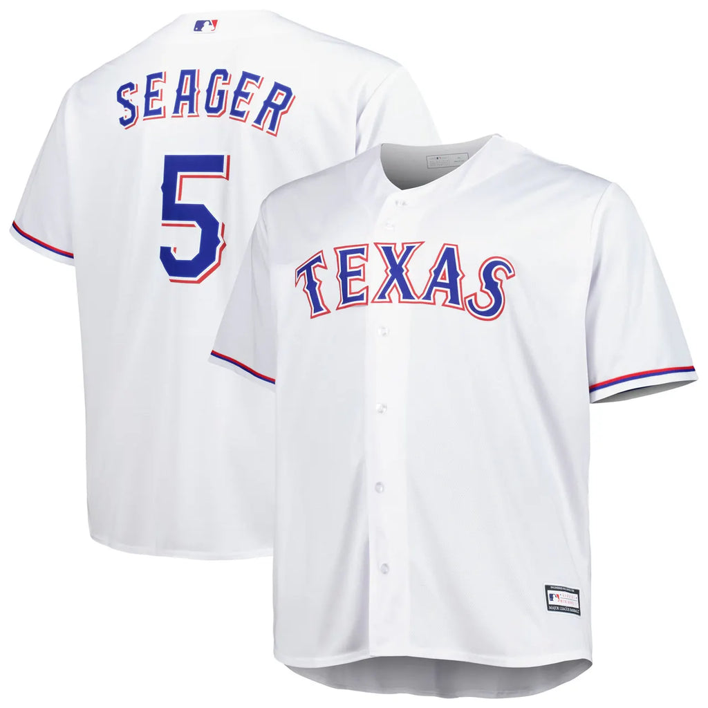 Seager Rangers Majestic Jersey - Hình 2