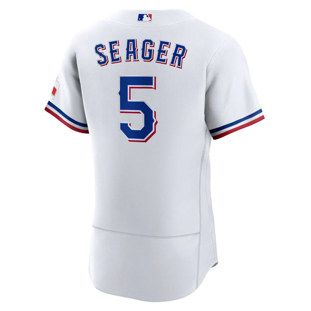 Corey Seager Rangers White Jersey - Hình 4