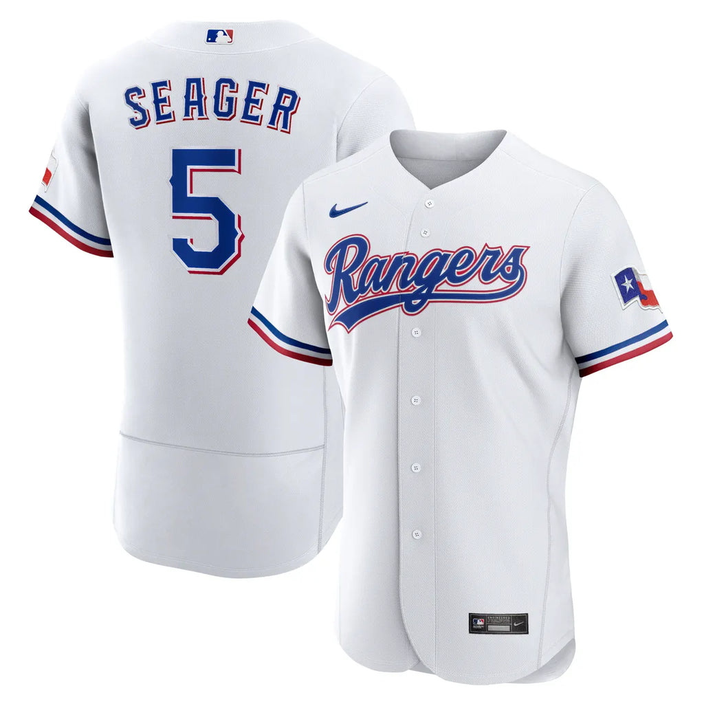 Corey Seager Rangers White Jersey