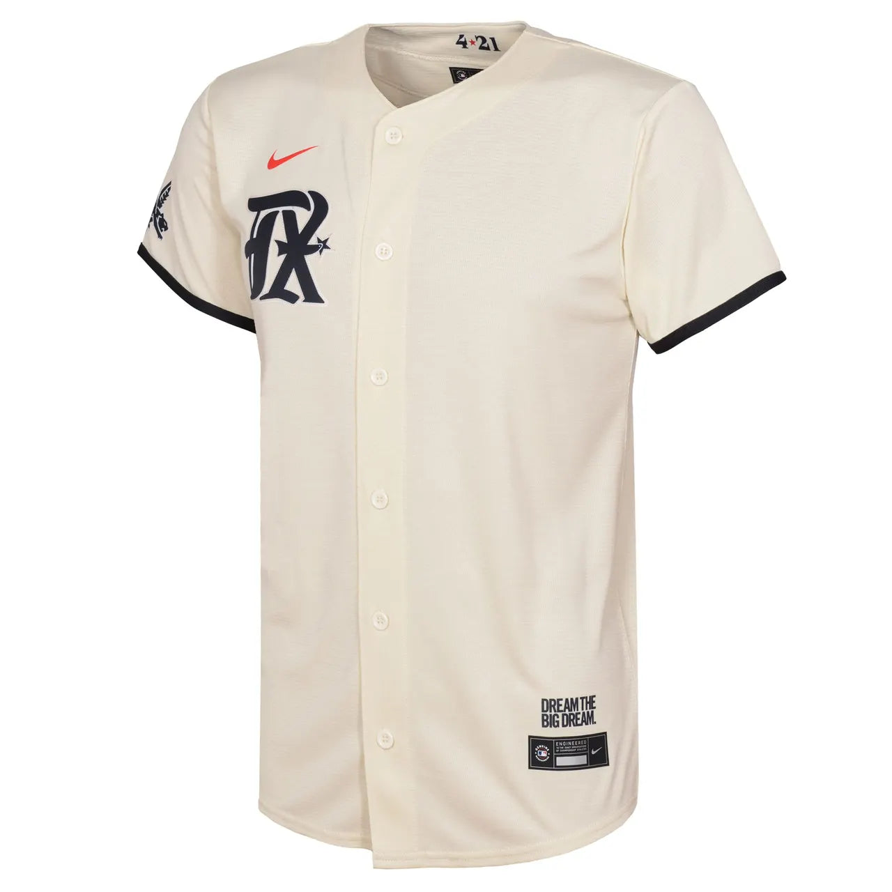 Rays Cream Alternate Jersey - Hình 2